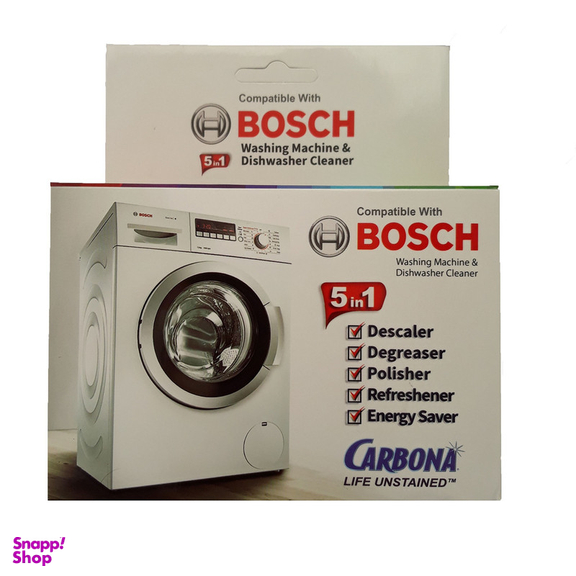 جرم گیر ماشین لباسشویی و ظرفشویی کاربونا مدل B50 وزن 250 گرم بسته 5 عددی