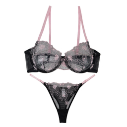 ست شورت و سوتین زنانه برتا کد 2020BS رنگ مشکی