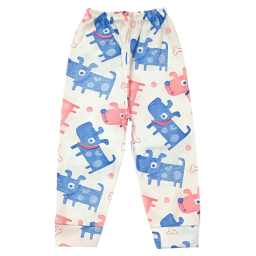 ست تیشرت آستین بلند و شلوار راحتی نوزادی مدل هاپو کد 4161 رنگ سفید