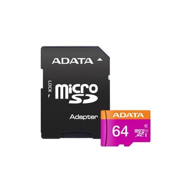 کارت حافظه ای دیتا مدل Premier MicroSDHC U1 V10 ظرفیت ۶۴ گیگابایت به همراه آداپتور