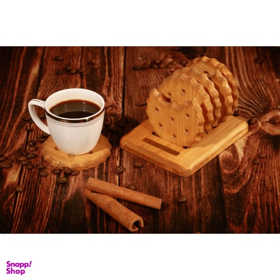 زیرلیوانی مدل بیسکویت گاز زده