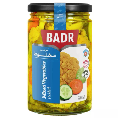ترشی مخلوط بدر وزن 630 گرم