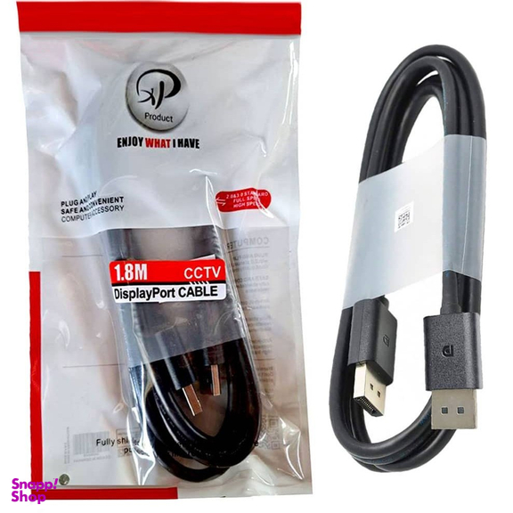 کابل DisplayPort ایکس پی-پروداکت مدل DP CCTV طول 1.8 متر