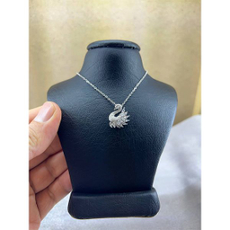 گردنبند نقره زنانه سواروسکی مدل قو تمام سنگ جواهری کد 989845