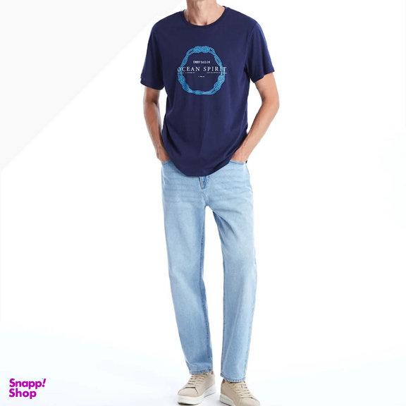 تیشرت مردانه ال سی وایکیکی مدل tork578 رنگ سرمه ای