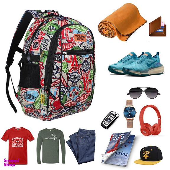 کوله پشتی توریث مدل KW-8000 به همراه جامدادی