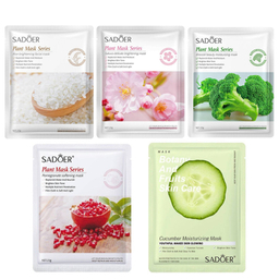 ماسک صورت سادور مدل Plant وزن 25 گرم بسته 10 عددی