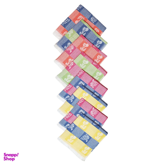 دستمال نظافت خانه و آشپزخانه نخ ماییلدا مدل 5399 بسته 8 عددی