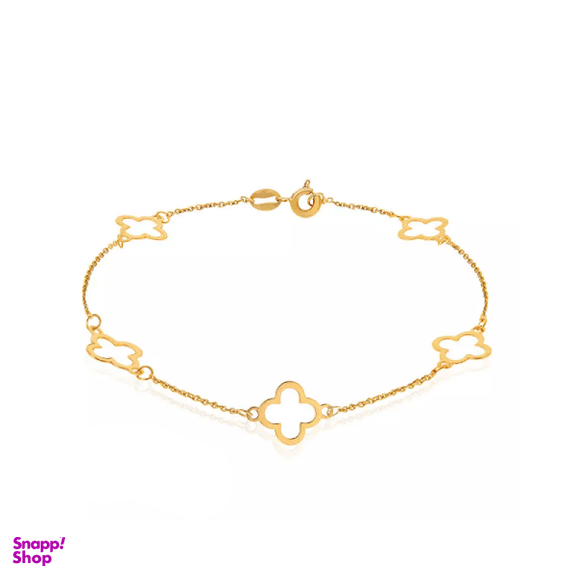 دستبند طلا 18 عیار زنانه اپال گلد مدل ونکلیف 00256