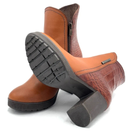 نیم بوت زنانه سی ینا کد 1276 رنگ عسلی