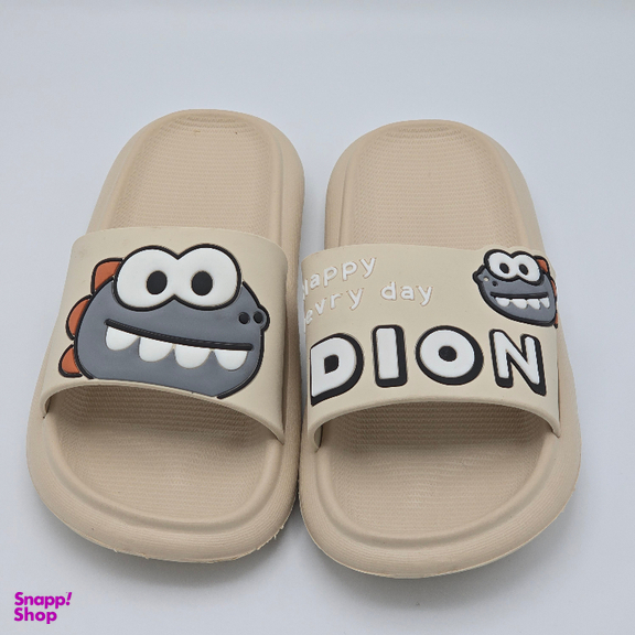 دمپایی زنانه زیتون مدل داینو کد 6799 رنگ کرم