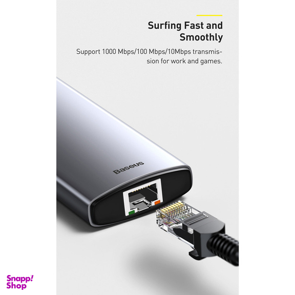 هاب 8 پورت USB-C باسیوس مدل CAHUB-CV0G