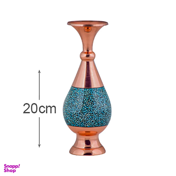 گلدان فیروزه کوبی آقاجانی مدل صراحی کد 20