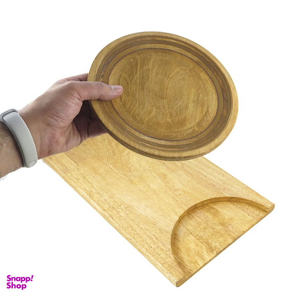 تخته گوشت مکنوس راب کد 671067 همراه با بشقاب