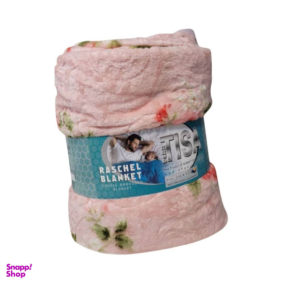 پتو دو نفره تیسا مدل گلدار ژله ای سایز 200×220 سانتی متر