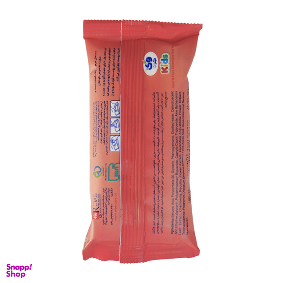 دستمال مرطوب و پاک کننده دست و صورت کودک وی کر مدل Kids Wipes بسته 12 عددی