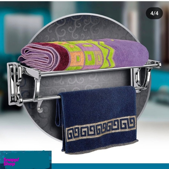 رخت آویز حوله حمام موج مدل نسترن پلاس