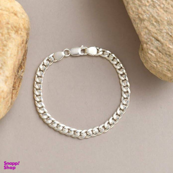 دستبند نقره مردانه گیرا مدل G0193