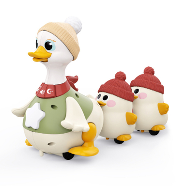 اردک و جوجه موزیکال هولی تویز سنسور دار مدل Musical Waddling Duck Family HE9987