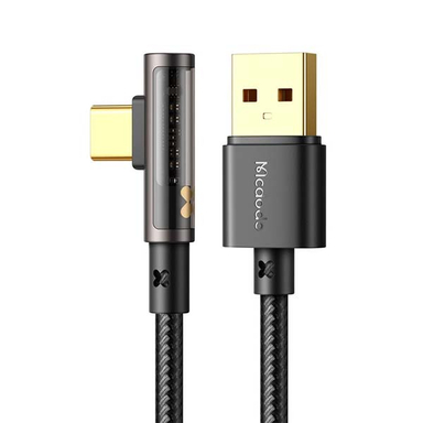 کابل تبدیل USB به USB-C مک دودو مدل CA-3381 90Transparent طول 1.8 متر