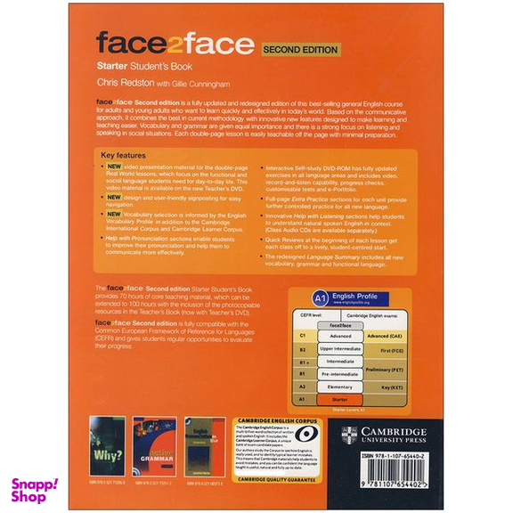 کتاب face 2 face Starter اثر Chris Redston and Gillie Cunningham انتشارات زبان مهر