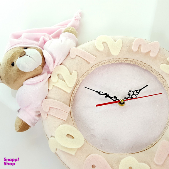 ساعت دیواری کودک نی نی سیس مدل خرس نانان کد W-N/P