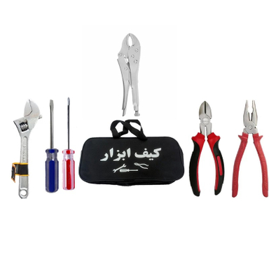 مجموعه ابزار 6 تکه مدل km6 به همراه کیف