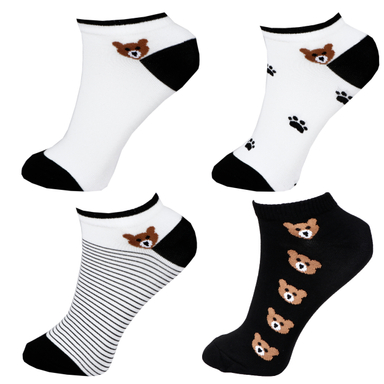 جوراب زنانه کد 640 بسته 4 عددی