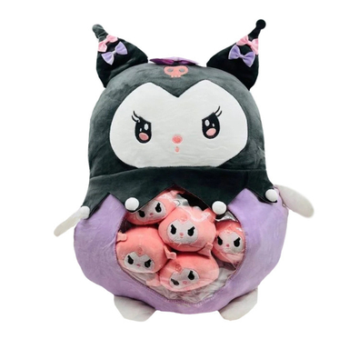 عروسک طرح کرومی بالشتی مدل بچه دار ارتفاع 50 سانتی متر