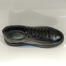 کفش راحتی مردانه چرم تهران کد X26M رنگ مشکی