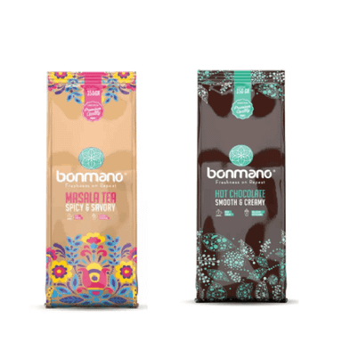 پودر چای ماسالا و هات چاکلت بن مانو مجموعه ۲ عددی