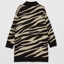 پلیور یقه ایستاده زنانه ال سی وایکیکی مدل tork578 رنگ مشکی