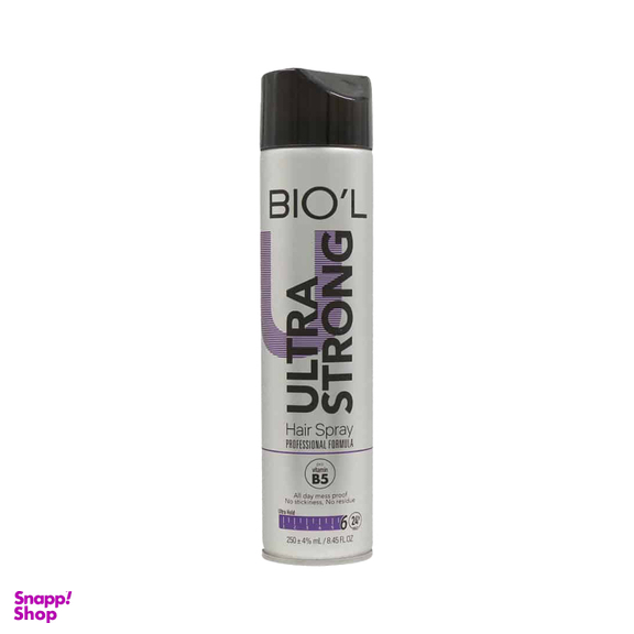 اسپری حالت دهنده مو بیول مدل Ultra Strong حجم 250 میلی لیتر