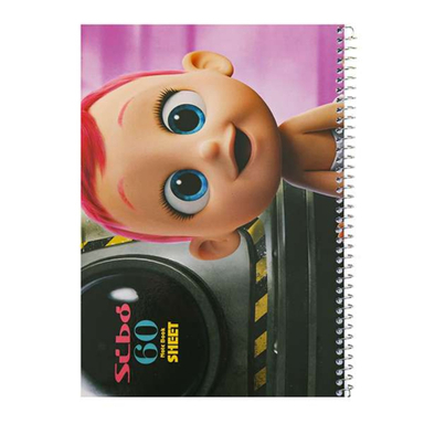 دفتر مشق 60 برگ سیبو طرح بچه کد pS-45