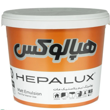 رنگ نیم پلاستیک سفید هپالوکس کد 924 وزن 25 کیلوگرم