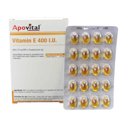 کپسول ویتامین ای 400 میلی گرم آپوویتال بسته 40 عددی