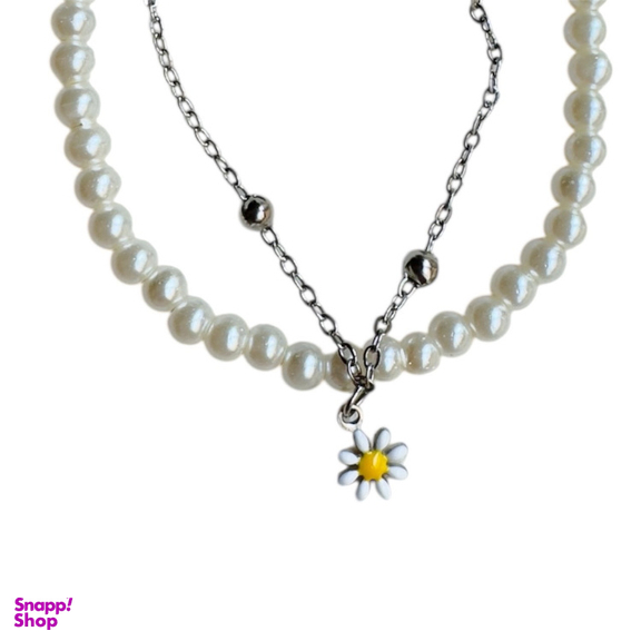 دستبند دخترانه مدل آویز بابونه کد 002