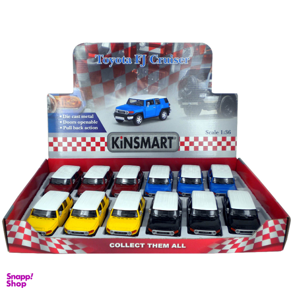 ماشین بازی کودک کینزمارت مدل تویوتا اف جی کروز Toyota FJ Cruiser کد KT5343