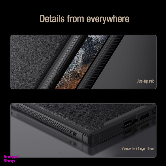 کاور نیلکین مدل CamShield Leather S Case مناسب برای گوشی موبایل سامسونگ Galaxy S23 Ultra