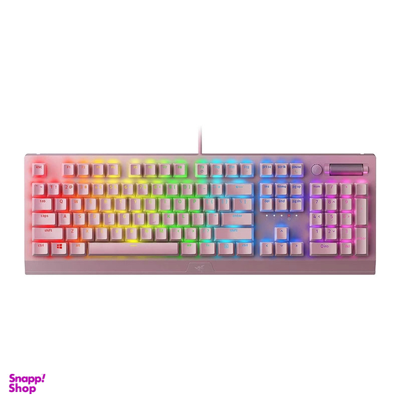 کیبورد مخصوص بازی ریزر (Razer) مدل BLACKWIDOW V3 Chroma RGB With Green Switch