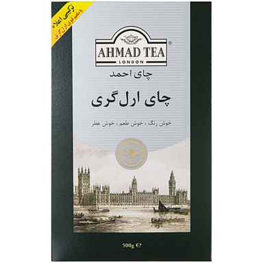 چای سیاه ارل گری مخصوص احمد وزن ۵۰۰ گرم