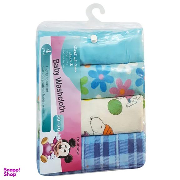 خشک کن کودک رینبو مدل Boywashcloth بسته 4 عددی