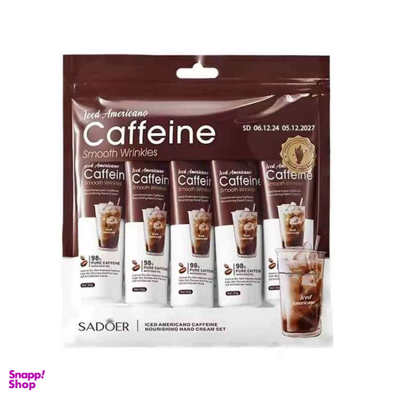 کرم دست سادور مدل کافئین وزن 150 گرم بسته 5 عددی