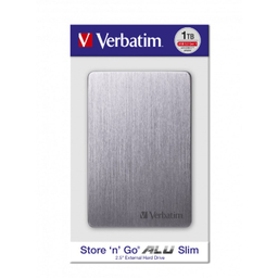 هارد دیسک اکسترنال ورباتیم مدل ALU Slim ظرفیت 1 ترابایت
