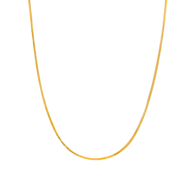 زنجیر طلا 18 عیار زنانه مدل هرینگبون ریزبافت کد 24163