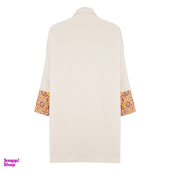 مانتو زنانه سرژه مدل 216621 رنگ کرم