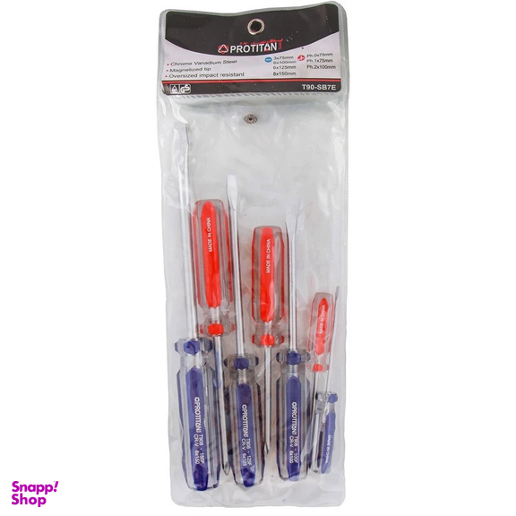 پیچ گوشتی تیتان پرو مدل SMT-PRO TITAN-7PCS-MAGNETI بسته 7 عددی