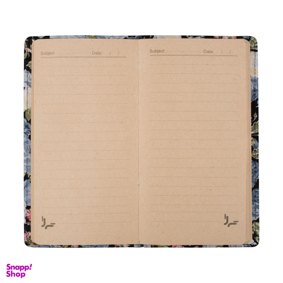 دفتر خط دار کرافت 80 برگ تی گل مدل 2313 طرح گلدار آبی