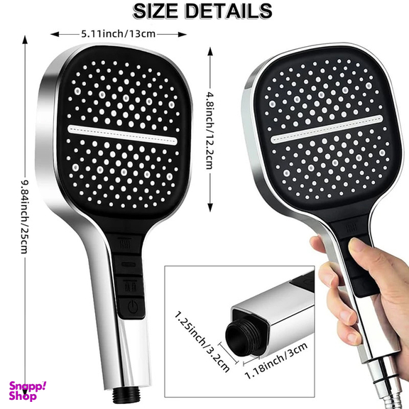 سردوش حمام پاپیروس مدل پیانویی چند حالته Titan