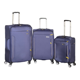 ست چمدان طرح کاترپیلار مدل CATB203B TRAVEL SENTRY SERIES مجموعه سه عددی به همراه کیف آرایشی و جا کفشی